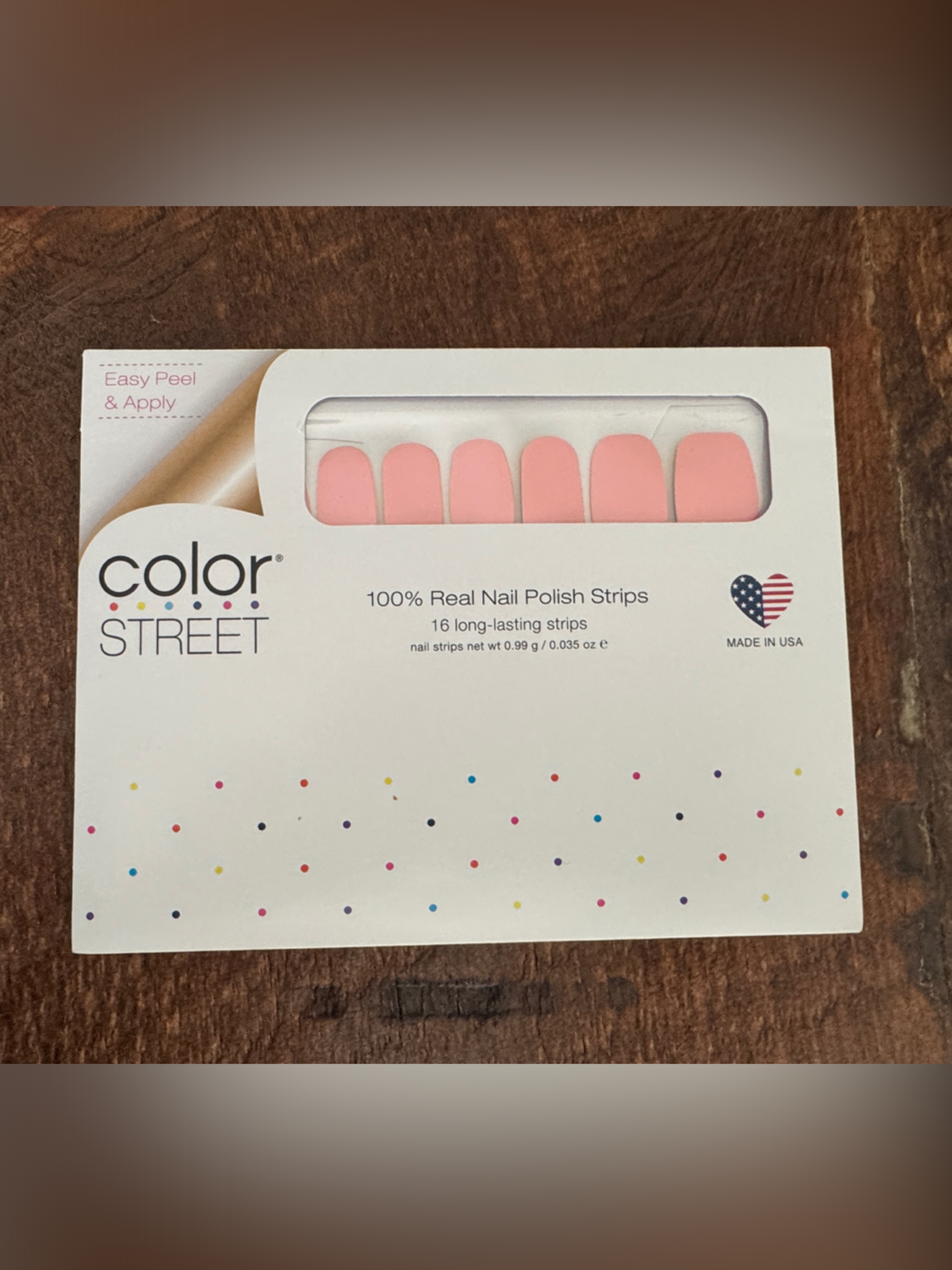 Color Street Charleston Blush Nail Polish Strips